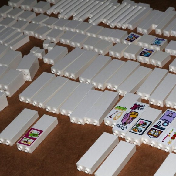 LEGO Friends columns pillars supports white 2454 2453 43888 bulk - Picture 3 of 10